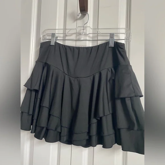 Shein Women’s 1X High Waist Ruffle Hem Sports Skort - Picture 2 of 6